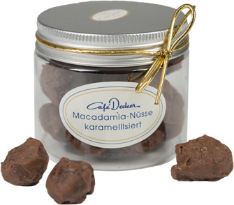 Macadamia-Nüsse karamellisiert