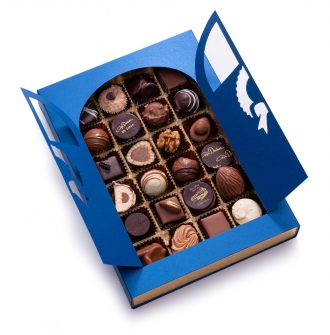 Adventsfenster mit 250g Pralinen