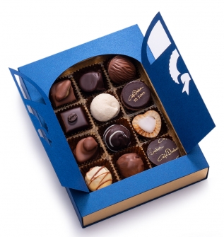 Adventsfenster mit 150g Pralinen