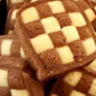 Schwarz-Weiß Gebäck