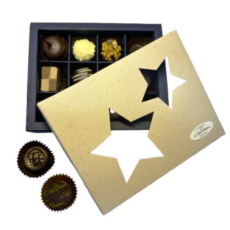 Decker-Pralinenmischung Sternemotiv mit Alkohol